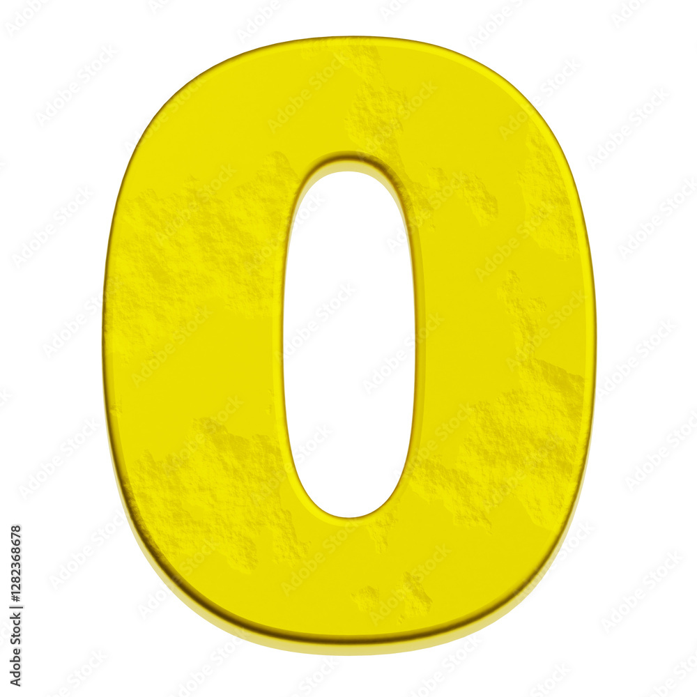 gold number 3d icon isolated on the transparent background gold number 3d icon isolated on the transparent background
