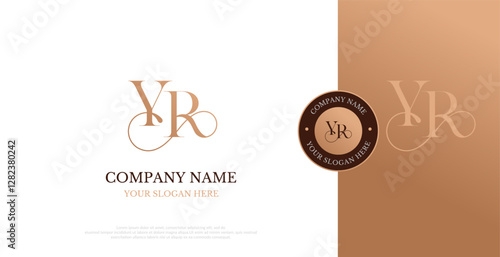Initial YR Logo Design Vector