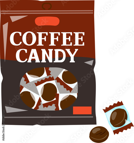 袋入りのコーヒーキャンディー