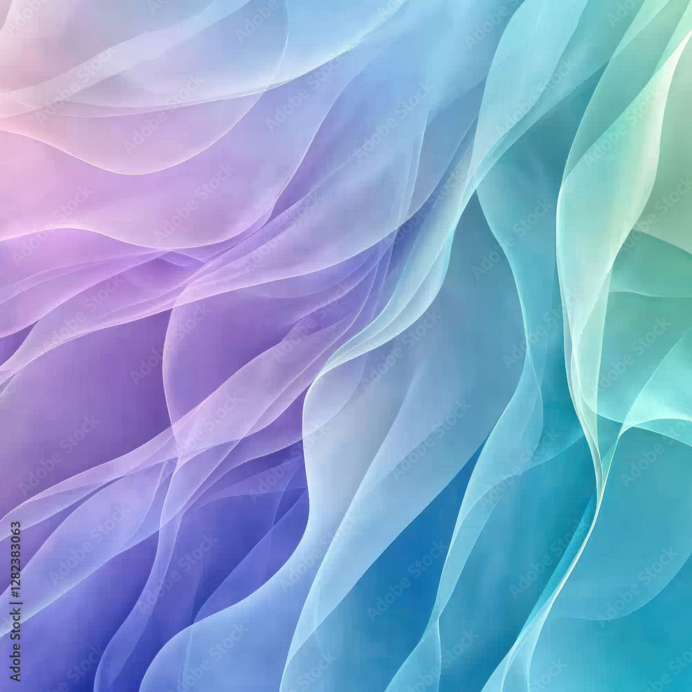 Digital art piece with flowing, wavy patterns in dark to light purples and blues, suggesting movement and depth Abstract style relies on fluid lines, color gradations, and soft edges t - AI-Generated Digital art piece with flowing, wavy patterns in dark to light purples and blues, suggesting movement and depth Abstract style relies on fluid lines, color gradations, and soft edges t - AI-Generated