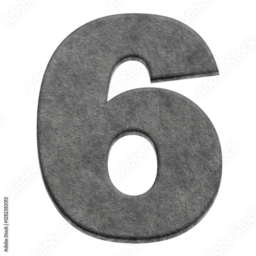 Wallpaper Mural stone number 3d icon isolated on the transparent background Torontodigital.ca