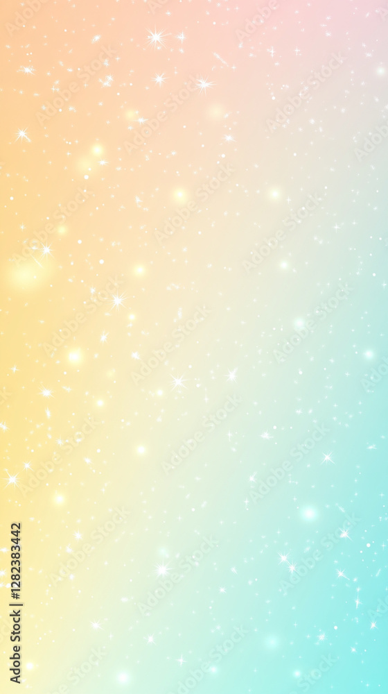 A bright yellow and blue background with a lot of stars A bright yellow and blue background with a lot of stars