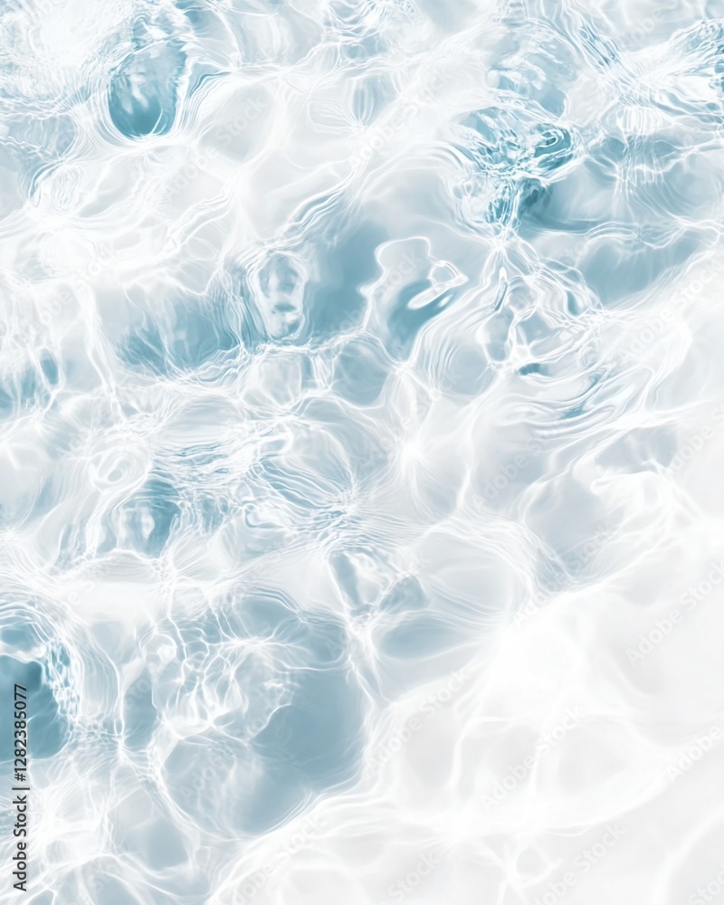 Obraz premium Water Surface Texture: Light Blue and White Ripples
