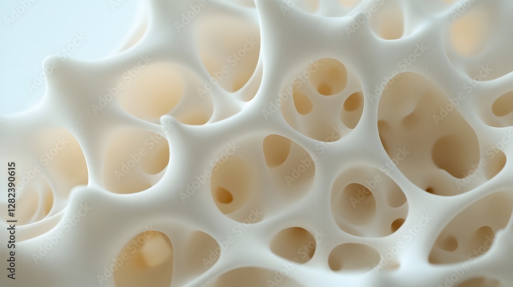 Artistic sense of white porous structure Artistic sense of white porous structure