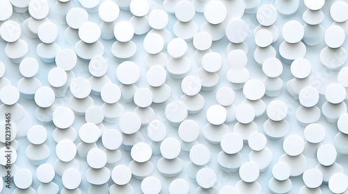 White circular pattern