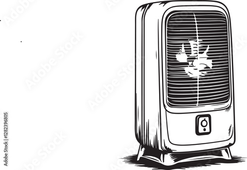 vector illustration of a air cooler