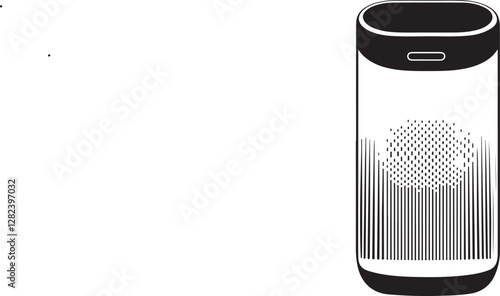 vector illustration of a air purifier