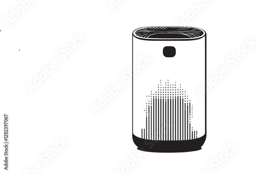 air conditioner on white background