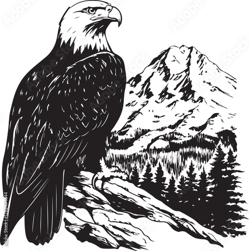 eagle in the tree
