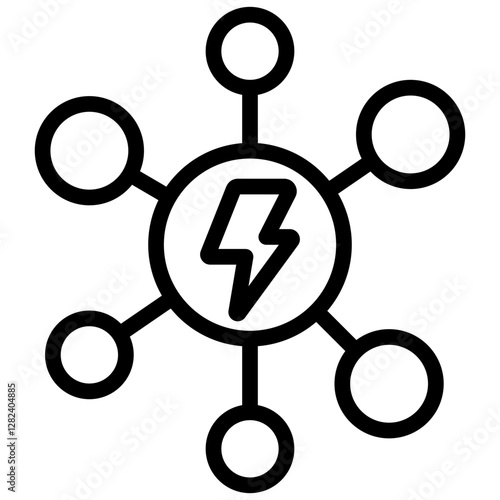 Channel Conflict Outline Icon