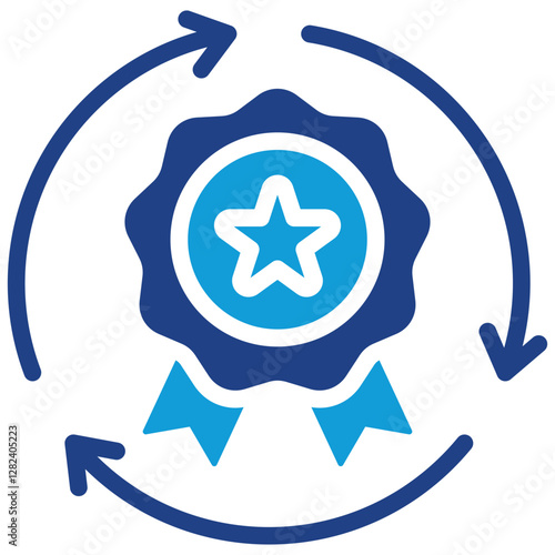 Brand Consistency Dual Tone Icon