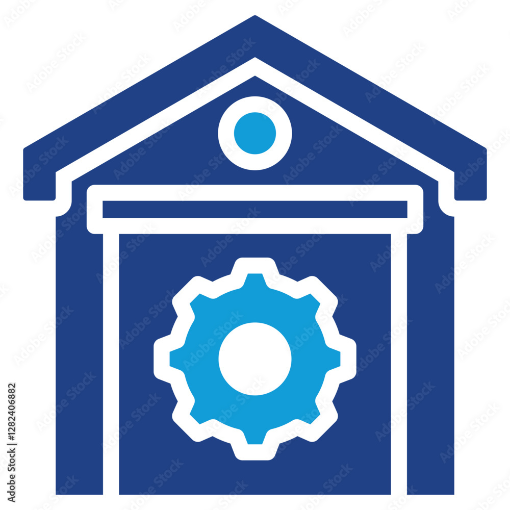 Warehouse Management Dual Tone Icon Warehouse Management Dual Tone Icon