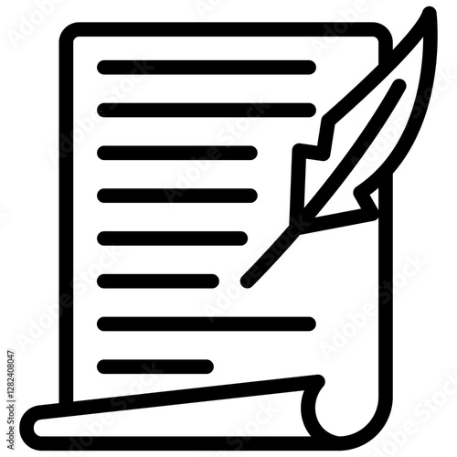 Copywriting Outline Icon