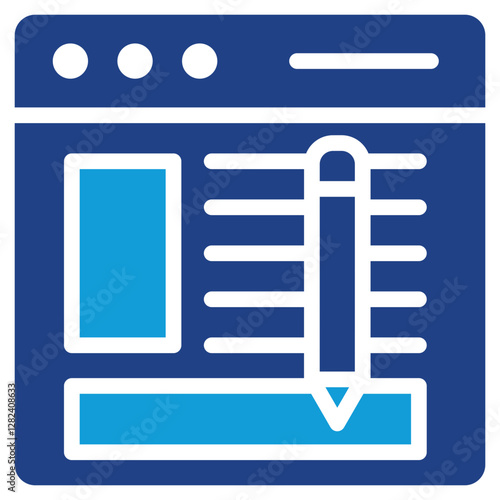 Blogging Dual Tone Icon