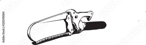 hand saw isolated on white