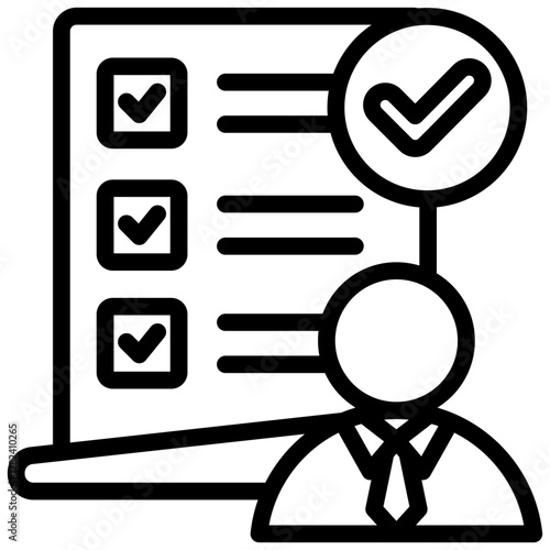 Vendor Compliance Outline Icon