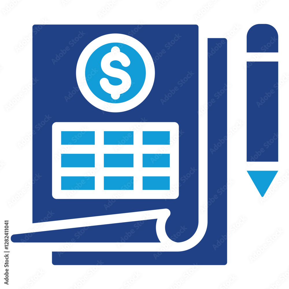 Fototapeta premium Request For Quotation Dual Tone Icon