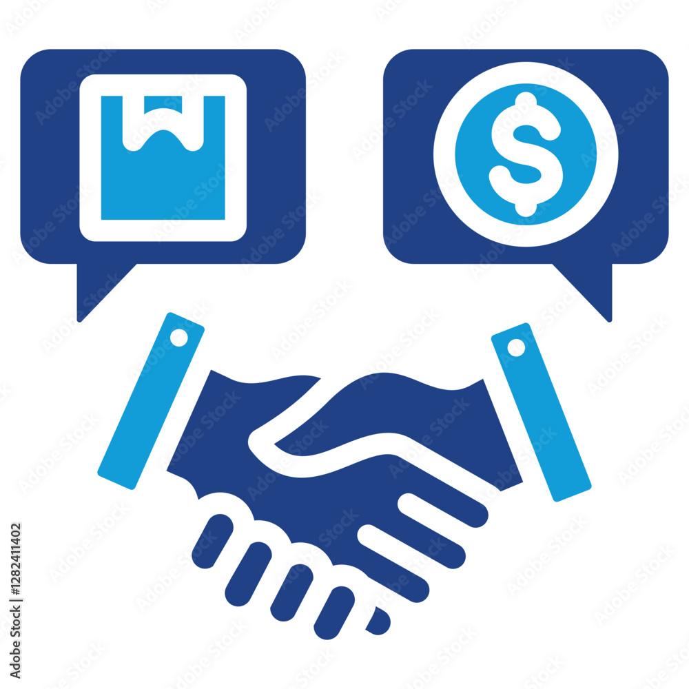 Procurement Negotiation Dual Tone Icon Procurement Negotiation Dual Tone Icon