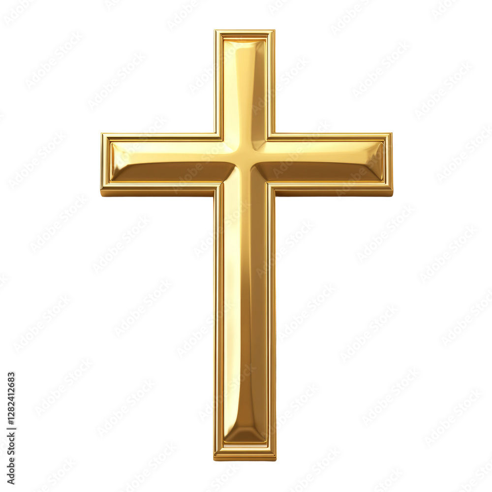 golden cross isolated on white golden cross isolated on white