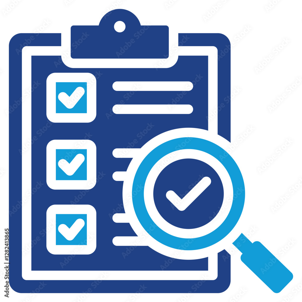 Quality Control Dual Tone Icon Quality Control Dual Tone Icon