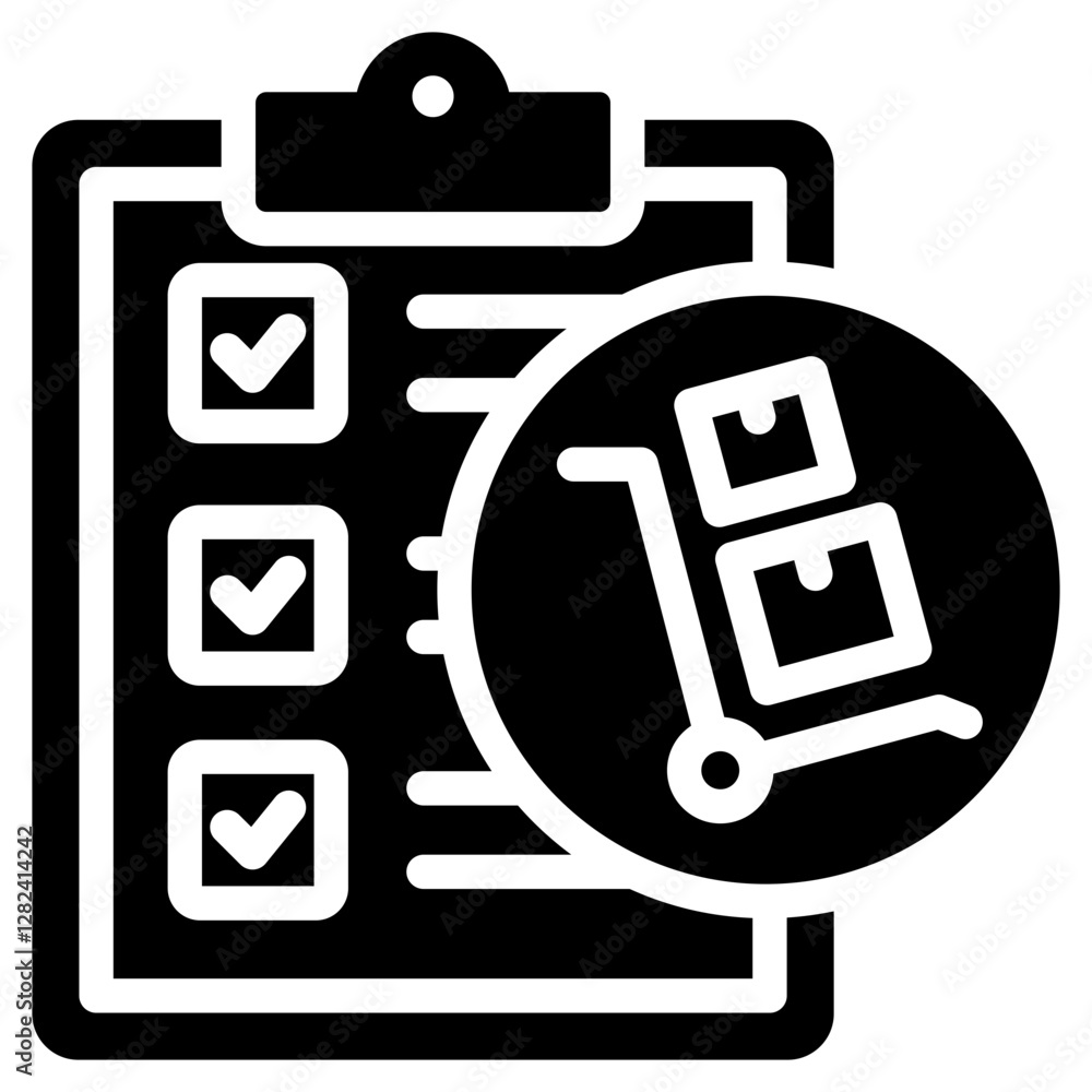 Project Procurement Solid Black Icon Project Procurement Solid Black Icon
