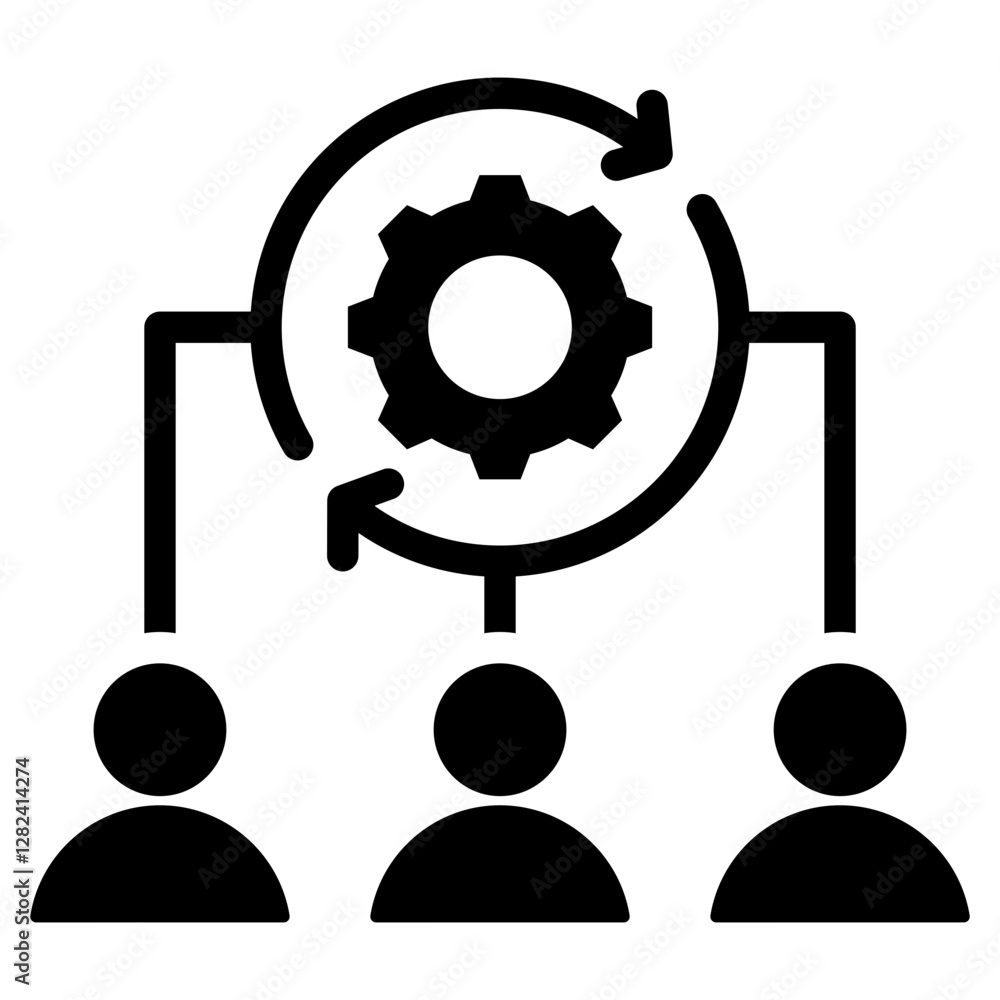 Project Team Dynamic Solid Black Icon Project Team Dynamic Solid Black Icon