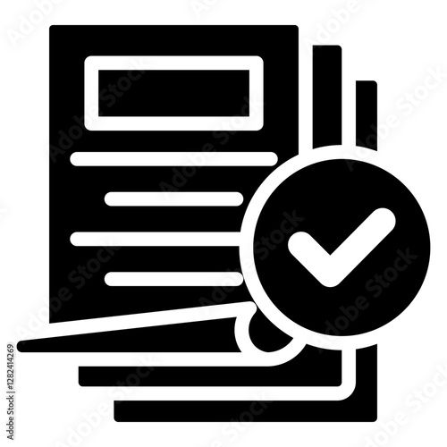 Project Closure Solid Black Icon