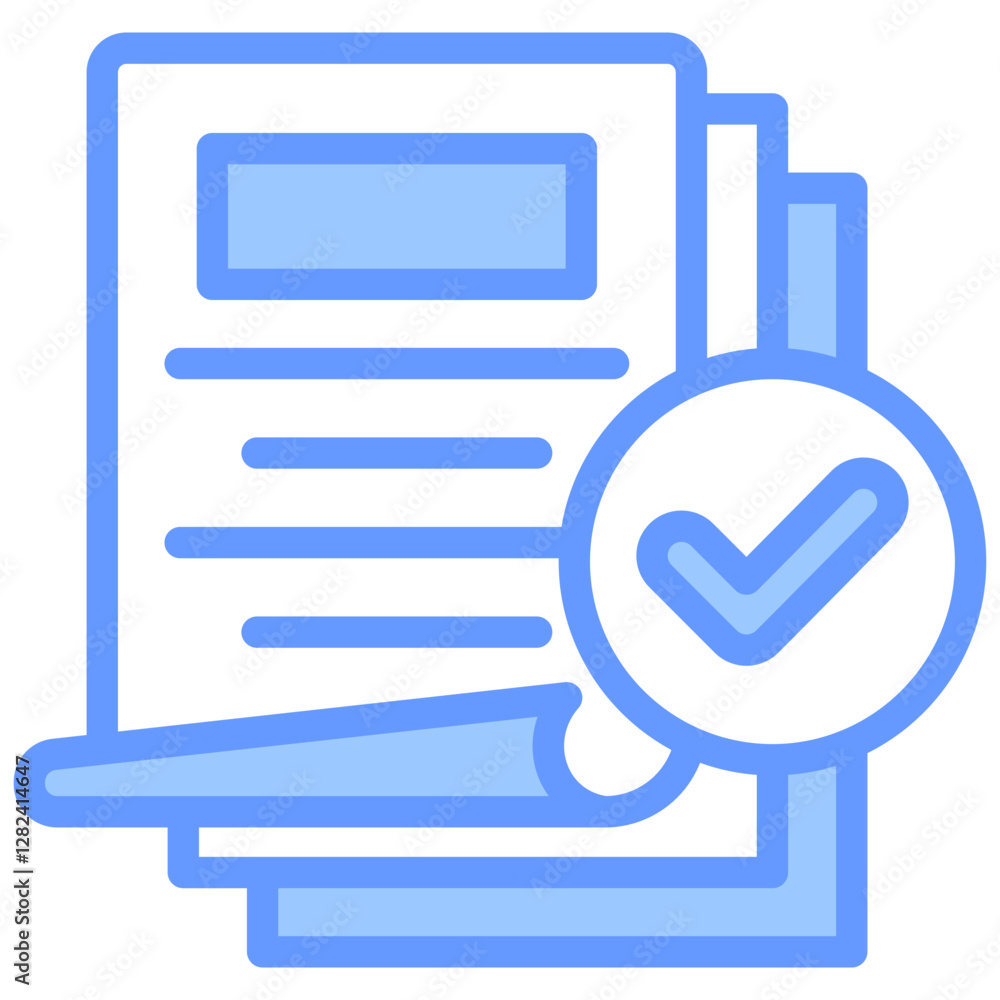 Project Closure Lineal Blue Icon Project Closure Lineal Blue Icon