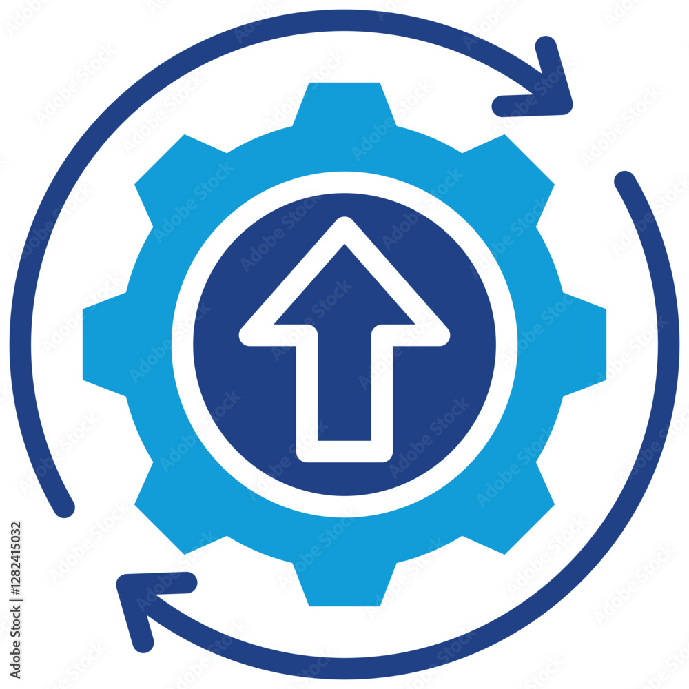 Continuous Improvement Dual Tone Icon Continuous Improvement Dual Tone Icon
