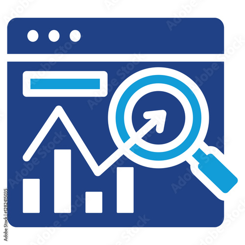 Statistical Analysis Dual Tone Icon