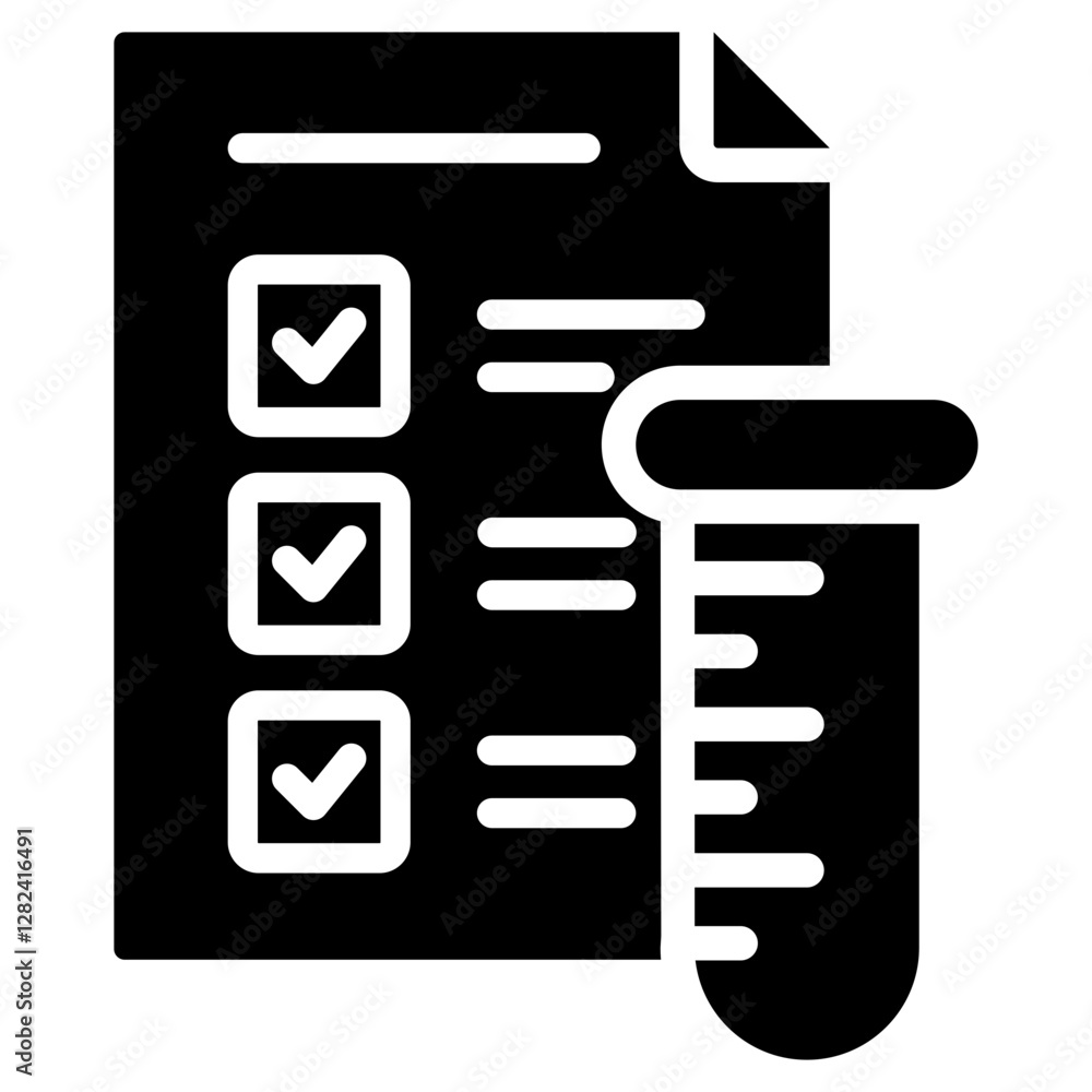 Design Of Experiments Solid Black Icon Design Of Experiments Solid Black Icon