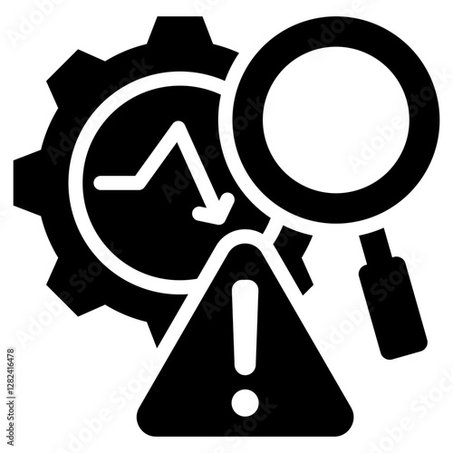 Failure Mode Effects Analysis Solid Black Icon