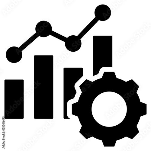 Statistical Process Control Solid Black Icon