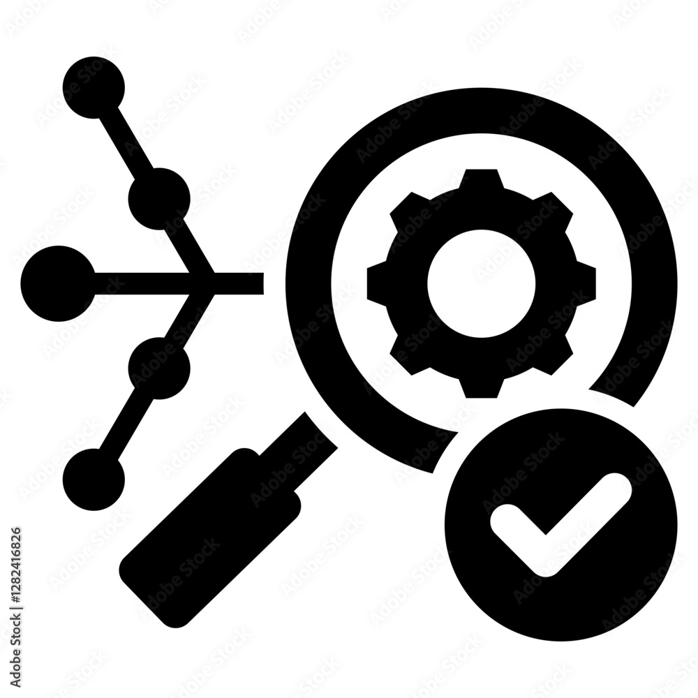 Root Cause Corrective Action Solid Black Icon Root Cause Corrective Action Solid Black Icon