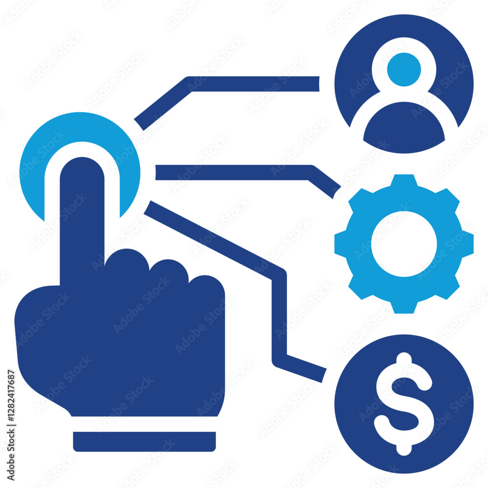 Resource Planning Dual Tone Icon Resource Planning Dual Tone Icon