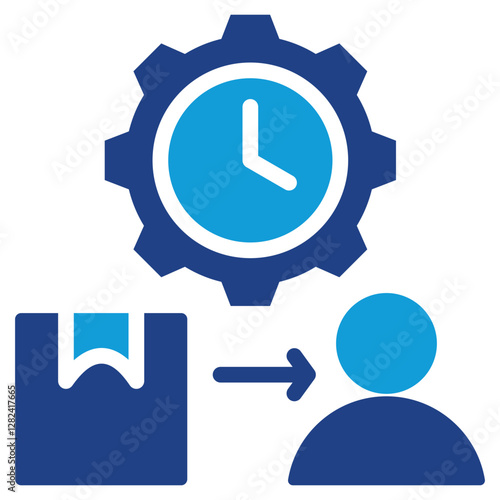 Lead Time Management Dual Tone Icon