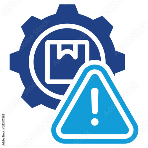 Supply Chain Risk Dual Tone Icon