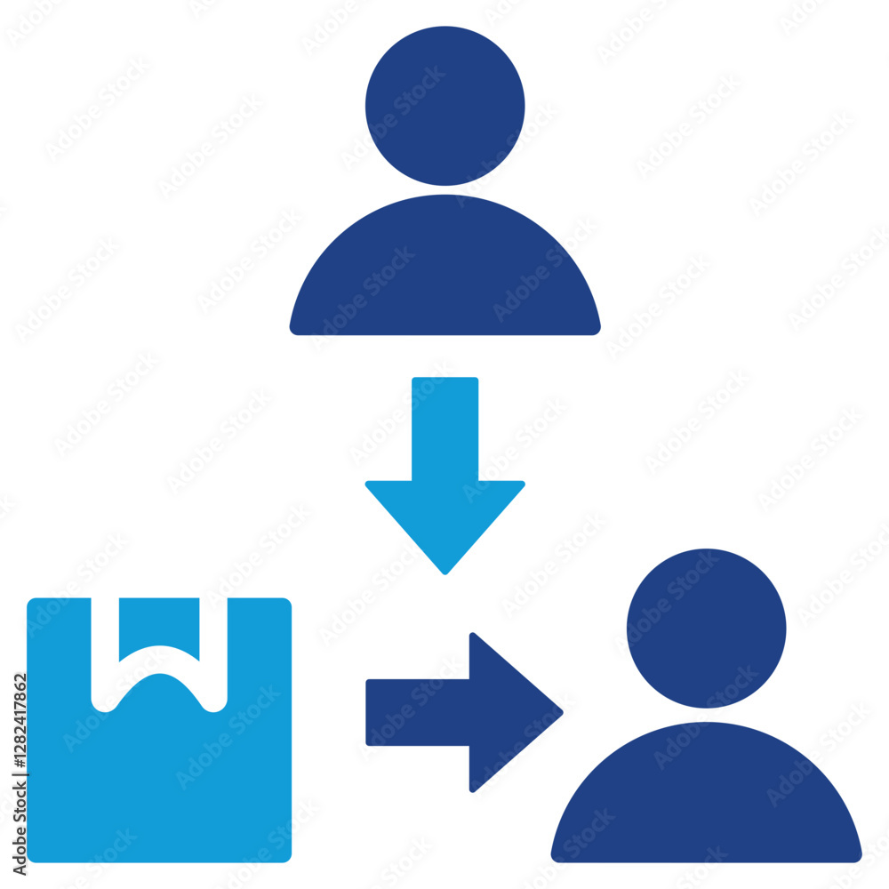 Third Party Logistics Dual Tone Icon Third Party Logistics Dual Tone Icon