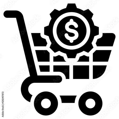 Procurement Solid Black Icon