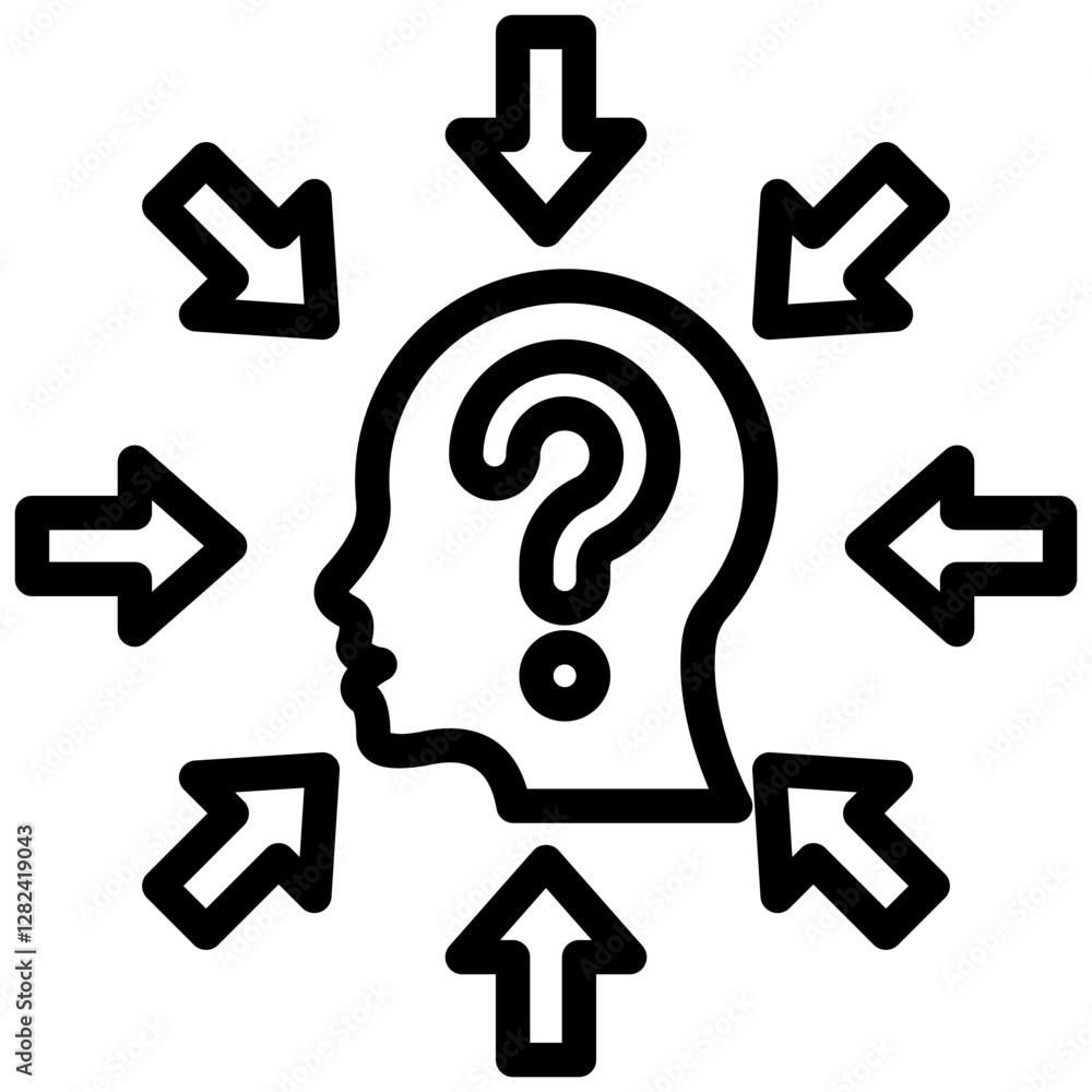 Internal Factor Outline Icon Internal Factor Outline Icon