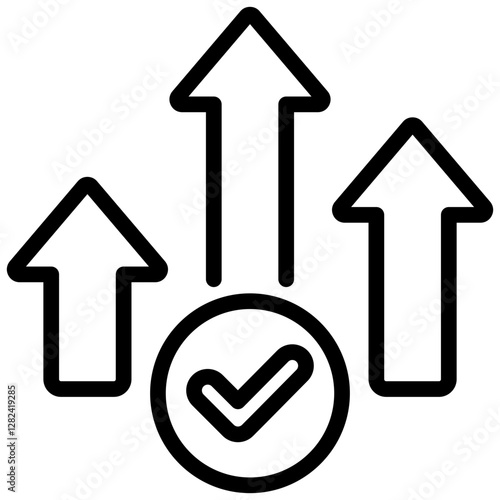 Competitive Advantage Outline Icon