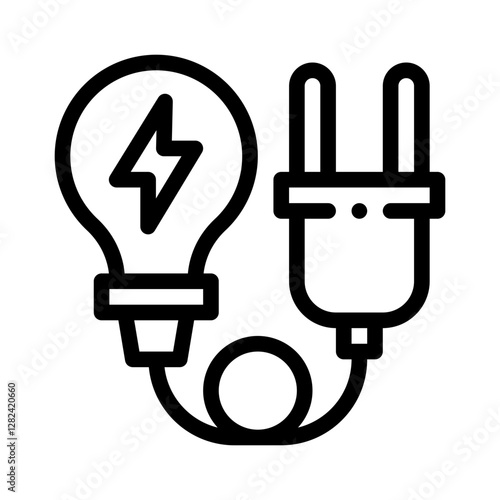 electrician line icon