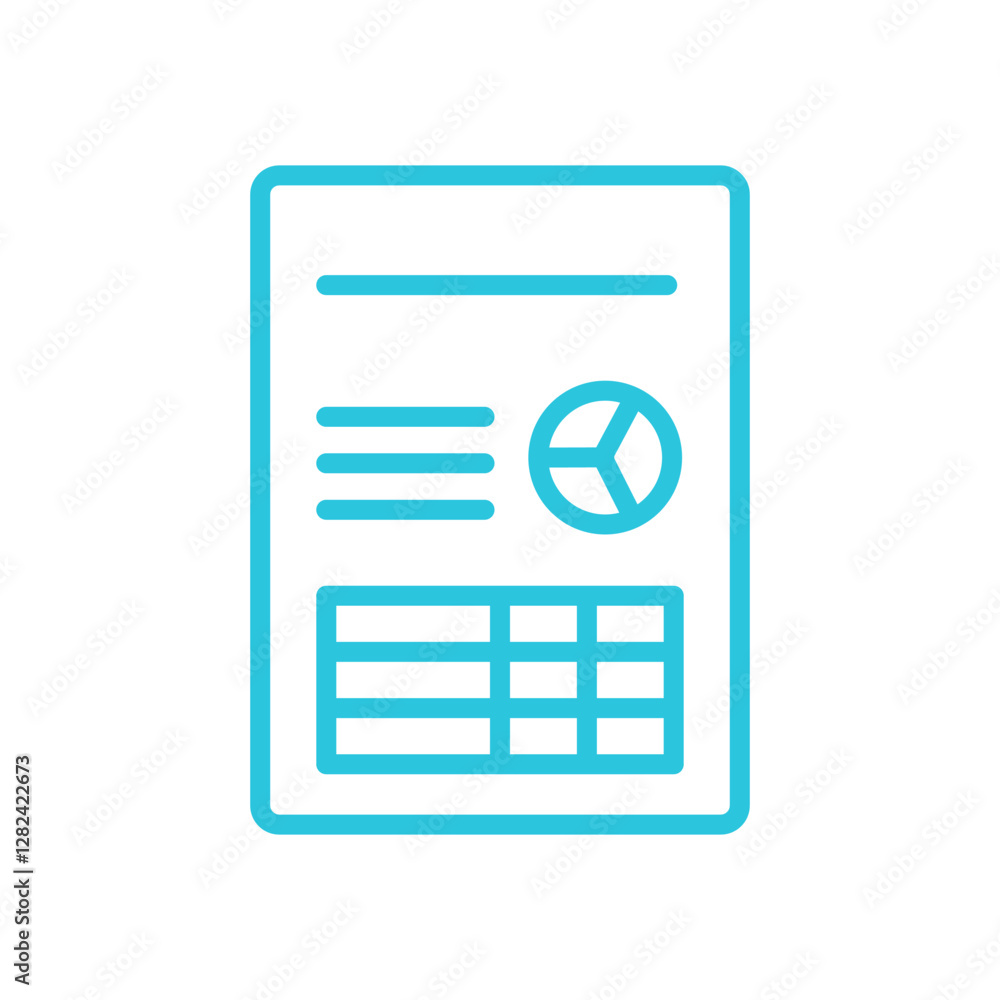 Vision and Goals icon, Blue Icon on White Vision and Goals icon, Blue Icon on White