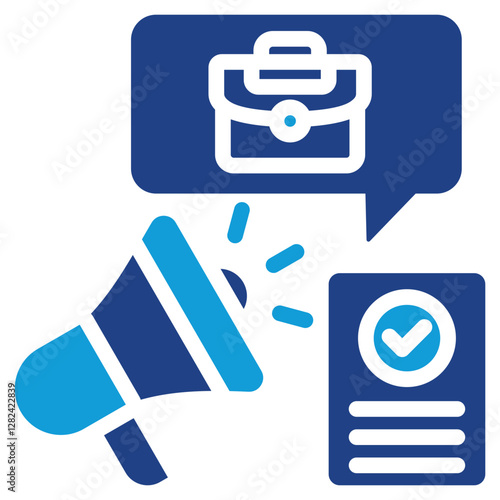 Job Advertising Dual Tone Icon