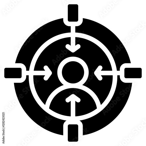 Headhunting Solid Black Icon