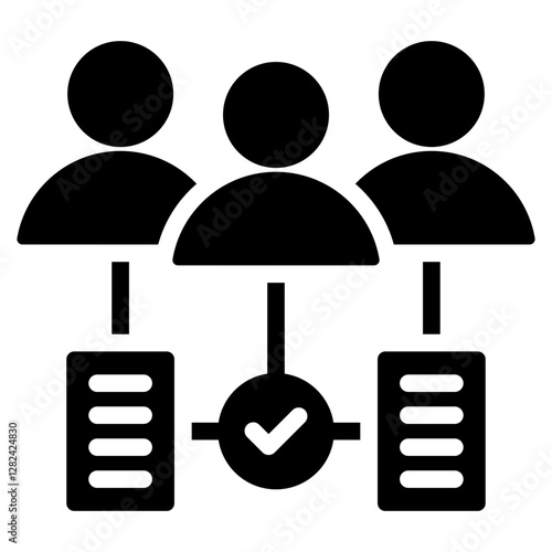 Employee Involvement Solid Black Icon