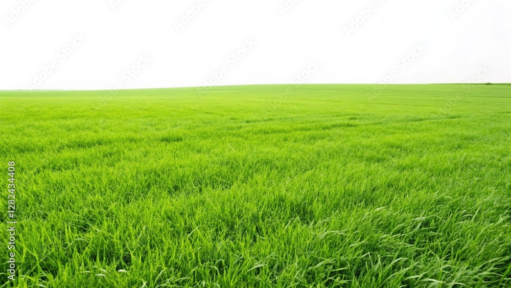 Vibrant Green Grass. Abundance of Green Field Vibrant Green Grass. Abundance of Green Field