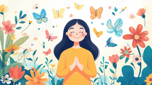 Happiness is letting go, A high-fidelity image representing the concept of letting go of limiting beliefs for personal growth.