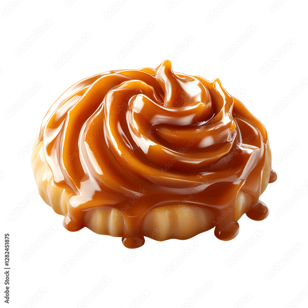 Chocolate Covered Banana Caramel Dessert Isolated on Transparent Background Chocolate Covered Banana Caramel Dessert Isolated on Transparent Background