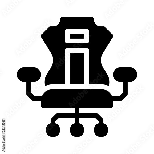 gaming chair glyph icon